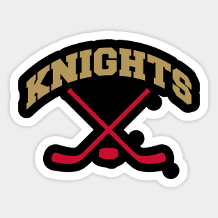 Golden Knights Hockey Small Logo Sticker